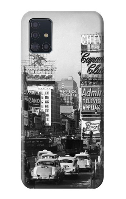 S0182 Old New York Vintage Hülle Schutzhülle Taschen für Samsung Galaxy A51