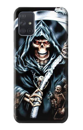 S0295 Grim Reaper Hülle Schutzhülle Taschen für Samsung Galaxy A71