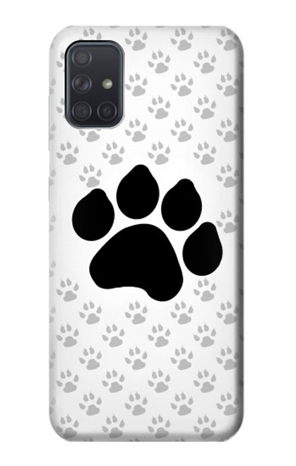S2355 Paw Foot Print Hülle Schutzhülle Taschen für Samsung Galaxy A71