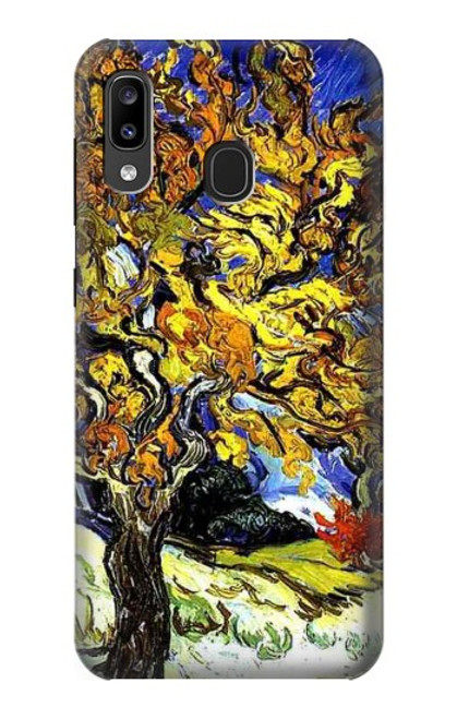 S0902 Mulberry Tree Van Gogh Hülle Schutzhülle Taschen für Samsung Galaxy A20, Galaxy A30