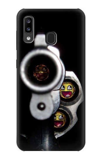S1109 Smile Bullet Gun Hülle Schutzhülle Taschen für Samsung Galaxy A20, Galaxy A30