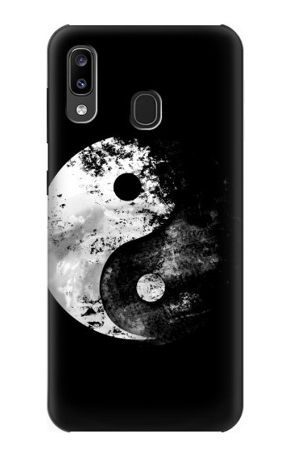 S1372 Moon Yin-Yang Hülle Schutzhülle Taschen für Samsung Galaxy A20, Galaxy A30