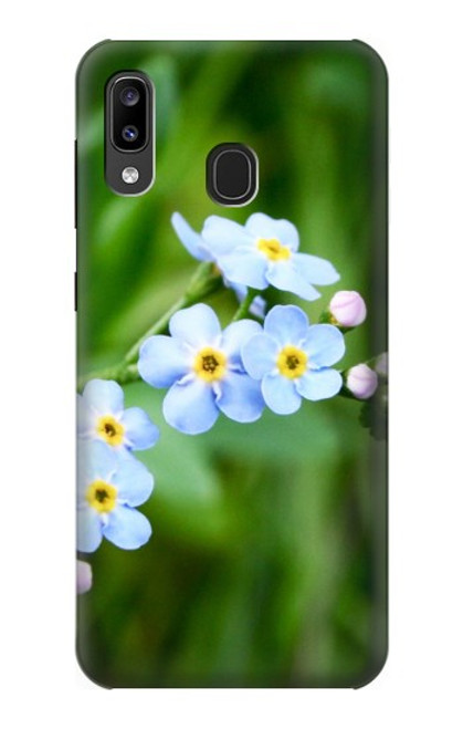 S1818 Forget Me Not Hülle Schutzhülle Taschen für Samsung Galaxy A20, Galaxy A30