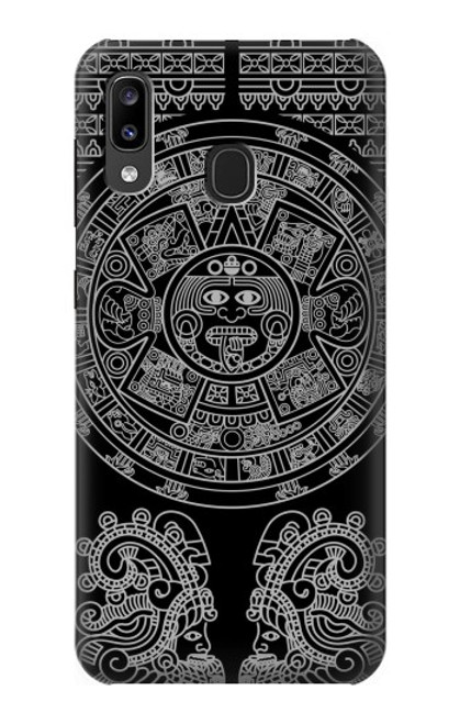 S1838 Mayan Pattern Hülle Schutzhülle Taschen für Samsung Galaxy A20, Galaxy A30