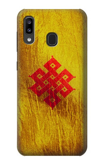 S2318 Eternal Knot Buddhist Spiritual Meditation Hülle Schutzhülle Taschen für Samsung Galaxy A20, Galaxy A30