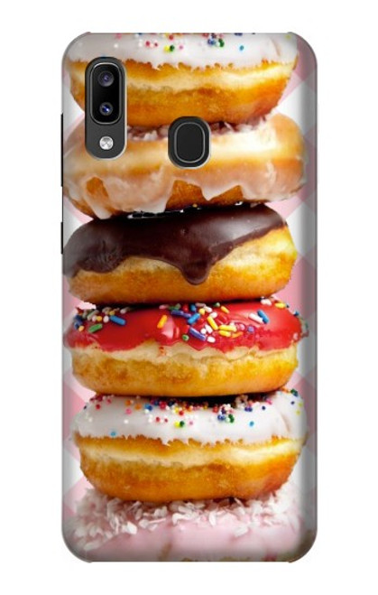 S2431 Fancy Sweet Donuts Hülle Schutzhülle Taschen für Samsung Galaxy A20, Galaxy A30