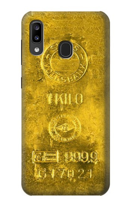 S2618 One Kilo Gold Bar Hülle Schutzhülle Taschen für Samsung Galaxy A20, Galaxy A30