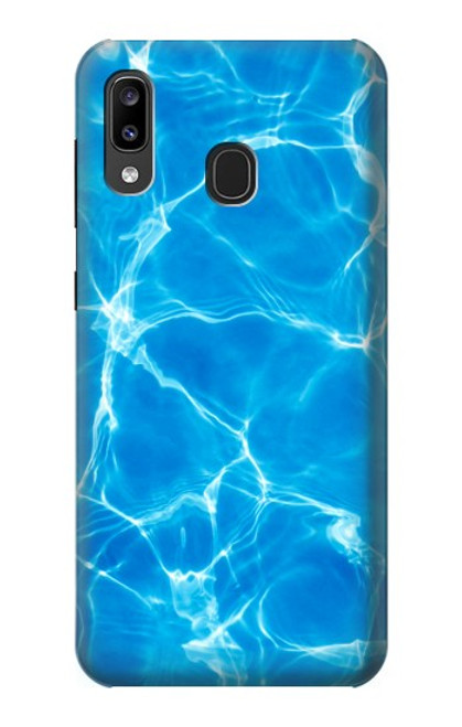 S2788 Blue Water Swimming Pool Hülle Schutzhülle Taschen für Samsung Galaxy A20, Galaxy A30