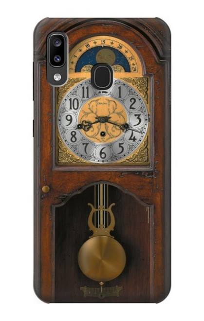 S3173 Grandfather Clock Antique Wall Clock Hülle Schutzhülle Taschen für Samsung Galaxy A20, Galaxy A30
