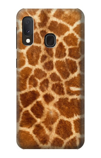 S0422 Giraffe Skin Hülle Schutzhülle Taschen für Samsung Galaxy A20e