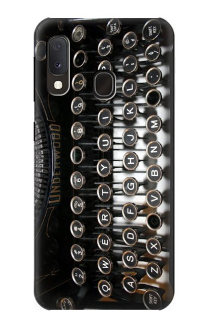 S0620 Typewriter Hülle Schutzhülle Taschen für Samsung Galaxy A20e