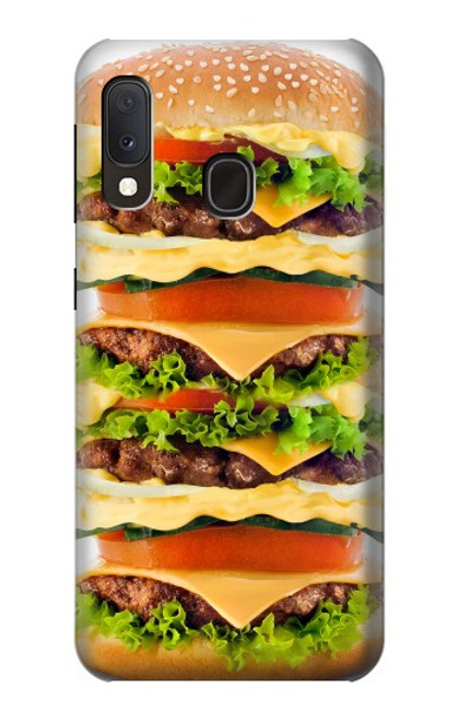 S0790 Hamburger Hülle Schutzhülle Taschen für Samsung Galaxy A20e