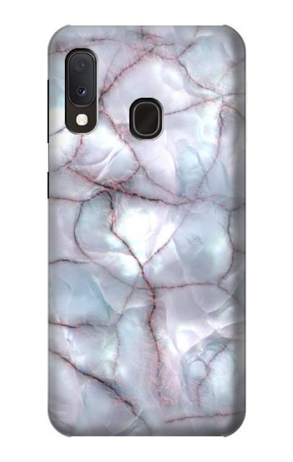 S2316 Dark Blue Marble Texture Graphic Print Hülle Schutzhülle Taschen für Samsung Galaxy A20e