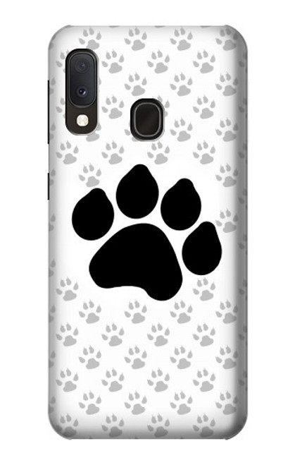 S2355 Paw Foot Print Hülle Schutzhülle Taschen für Samsung Galaxy A20e