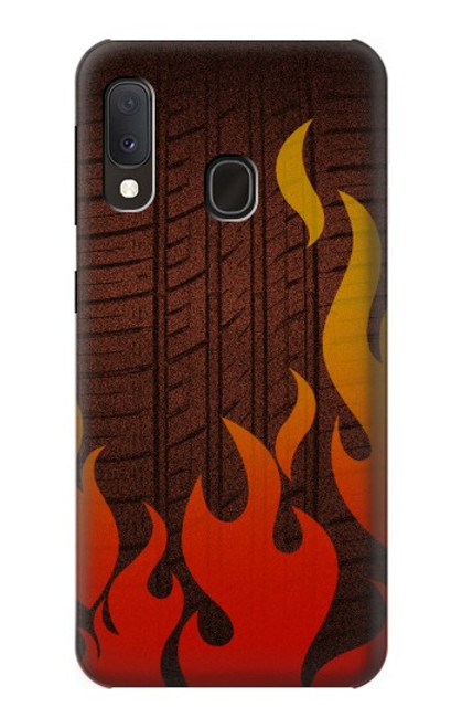 S2988 Rally Car Tire Fire Hülle Schutzhülle Taschen für Samsung Galaxy A20e