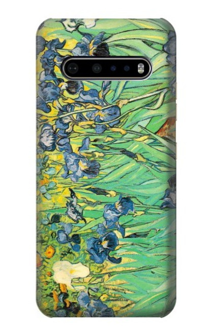 S0210 Van Gogh Irises Hülle Schutzhülle Taschen für LG V60 ThinQ 5G