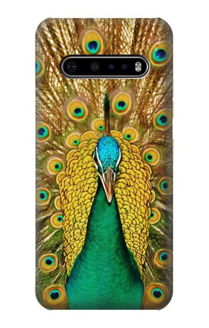 S0513 Peacock Hülle Schutzhülle Taschen für LG V60 ThinQ 5G
