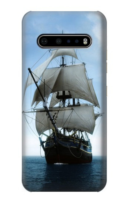 S1096 Sailing Ship in an Ocean Hülle Schutzhülle Taschen für LG V60 ThinQ 5G
