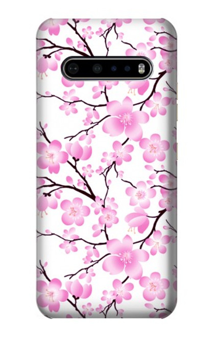 S1972 Sakura Cherry Blossoms Hülle Schutzhülle Taschen für LG V60 ThinQ 5G