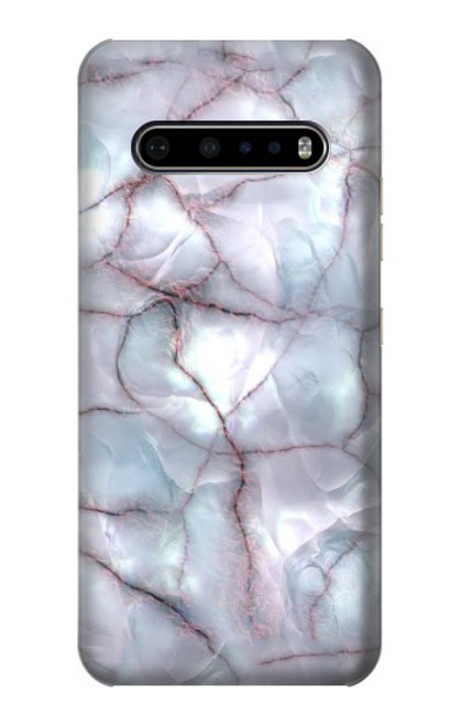 S2316 Dark Blue Marble Texture Graphic Print Hülle Schutzhülle Taschen für LG V60 ThinQ 5G