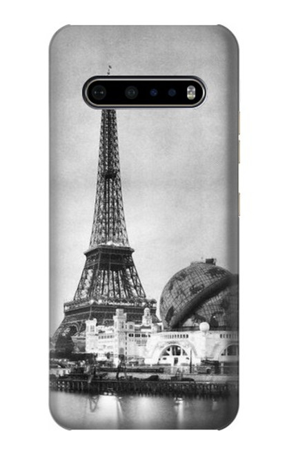 S2350 Old Paris Eiffel Tower Hülle Schutzhülle Taschen für LG V60 ThinQ 5G