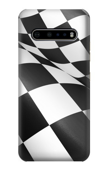 S2408 Checkered Winner Flag Hülle Schutzhülle Taschen für LG V60 ThinQ 5G