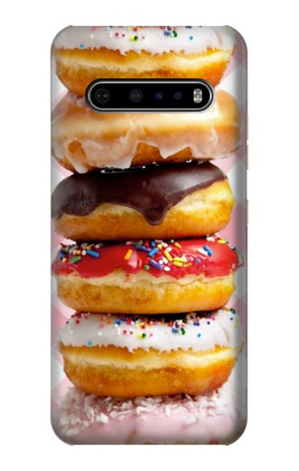 S2431 Fancy Sweet Donuts Hülle Schutzhülle Taschen für LG V60 ThinQ 5G