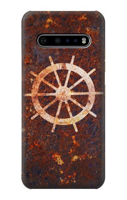 S2766 Ship Wheel Rusty Texture Hülle Schutzhülle Taschen für LG V60 ThinQ 5G