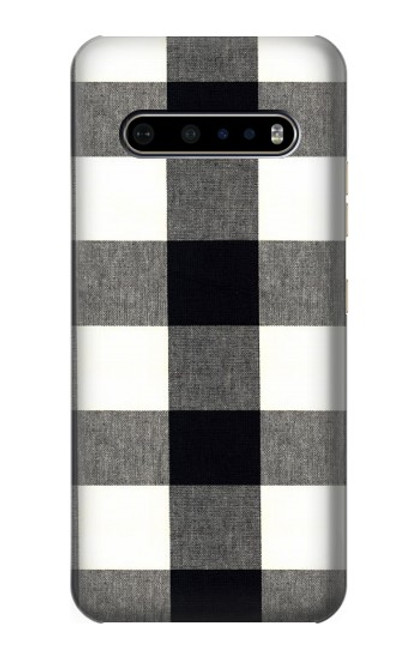 S2842 Black and White Buffalo Check Pattern Hülle Schutzhülle Taschen für LG V60 ThinQ 5G