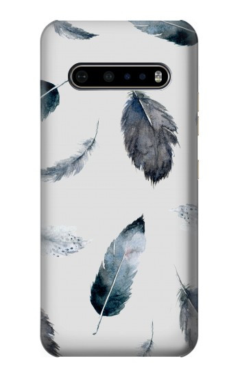 S3085 Feather Paint Pattern Hülle Schutzhülle Taschen für LG V60 ThinQ 5G