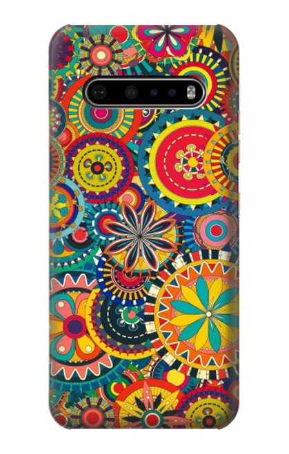 S3272 Colorful Pattern Hülle Schutzhülle Taschen für LG V60 ThinQ 5G