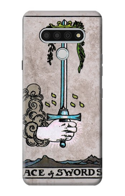 S2482 Tarot Card Ace of Swords Hülle Schutzhülle Taschen für LG Stylo 6