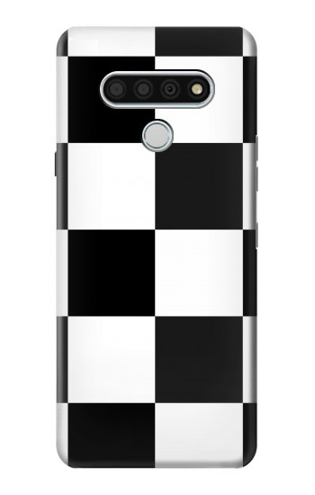 S2492 Black and White Check Hülle Schutzhülle Taschen für LG Stylo 6
