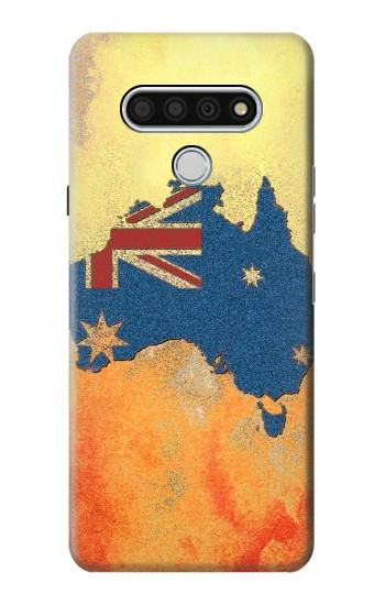 S2494 Australia Flag Map Rock Texture Hülle Schutzhülle Taschen für LG Stylo 6