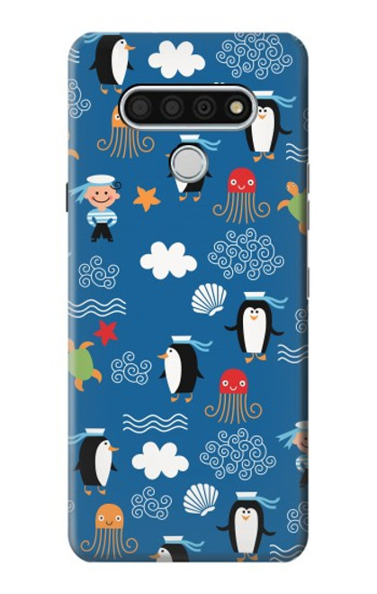 S2572 Marine Penguin Pattern Hülle Schutzhülle Taschen für LG Stylo 6