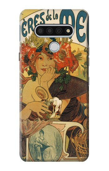 S2740 Alphonse Mucha Bieres De La Muse Hülle Schutzhülle Taschen für LG Stylo 6