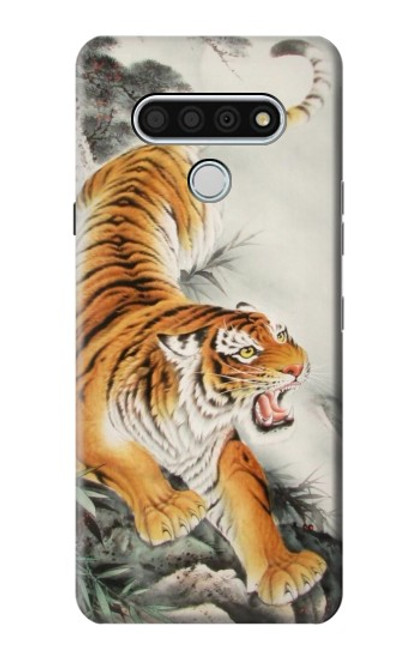 S2751 Chinese Tiger Brush Painting Hülle Schutzhülle Taschen für LG Stylo 6