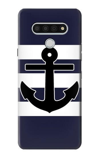 S2758 Anchor Navy Hülle Schutzhülle Taschen für LG Stylo 6