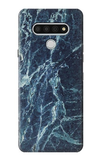 S2799 Light Blue Marble Stone Graphic Printed Hülle Schutzhülle Taschen für LG Stylo 6