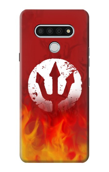 S2803 Fire Red Devil Spear Symbol Hülle Schutzhülle Taschen für LG Stylo 6