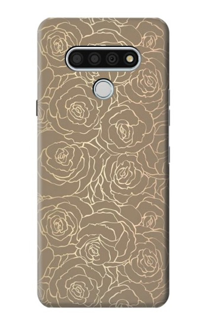 S3466 Gold Rose Pattern Hülle Schutzhülle Taschen für LG Stylo 6
