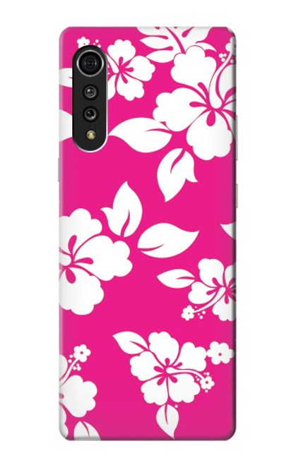 S2246 Hawaiian Hibiscus Pink Pattern Hülle Schutzhülle Taschen für LG Velvet