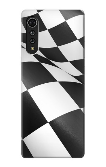 S2408 Checkered Winner Flag Hülle Schutzhülle Taschen für LG Velvet