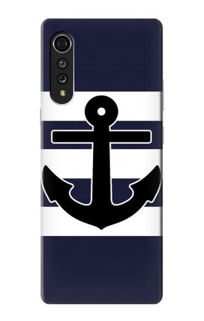 S2758 Anchor Navy Hülle Schutzhülle Taschen für LG Velvet