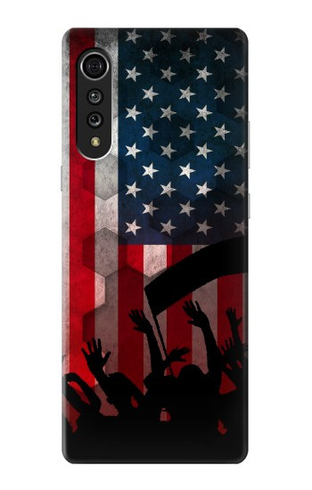 S2989 USA America Soccer Hülle Schutzhülle Taschen für LG Velvet