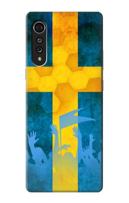 S2990 Sweden Football Soccer Hülle Schutzhülle Taschen für LG Velvet