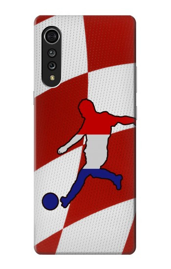 S2993 Croatia Football Soccer Hülle Schutzhülle Taschen für LG Velvet