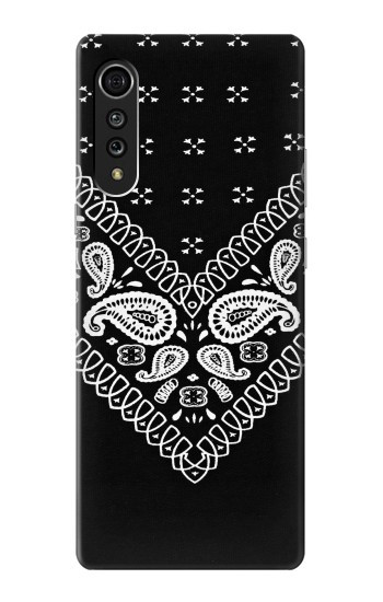 S3363 Bandana Black Pattern Hülle Schutzhülle Taschen für LG Velvet