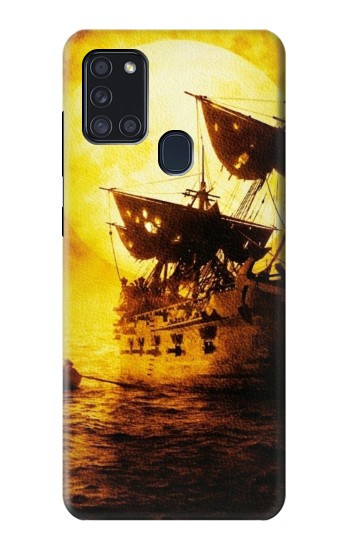 S0841 Pirates Black Pearl Hülle Schutzhülle Taschen für Samsung Galaxy A21s