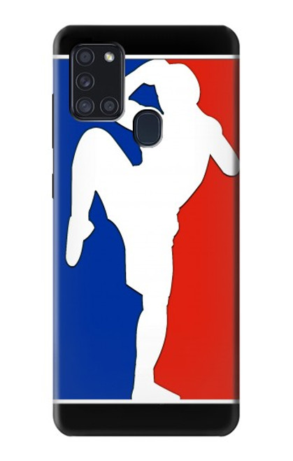 S2278 Muay Thai Kickboxing MMA Martial Art White Hülle Schutzhülle Taschen für Samsung Galaxy A21s
